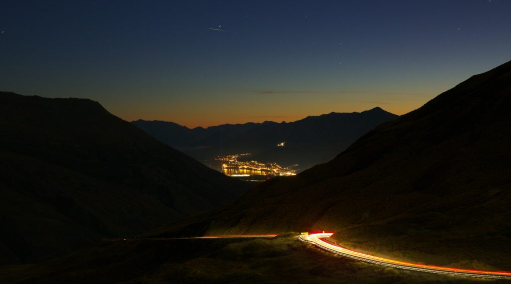 Queenstown from the top of the Crown Range